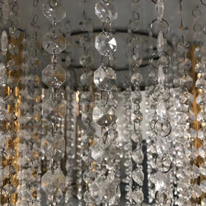 ROCAN-Table <span class=keywords><strong>ronde</strong></span> à gâteau en cristal doré avec lumière LED, support à gâteau bon marché, table de réception de mariage - Product Image 4