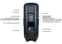 Système de haut-parleurs PA 1000W avec deux woofers de 15 pouces, ensembles de karaoké, boîte à son, audio professionnel TWS, LED, FM, AUX, ECHO, Bocina Parlante