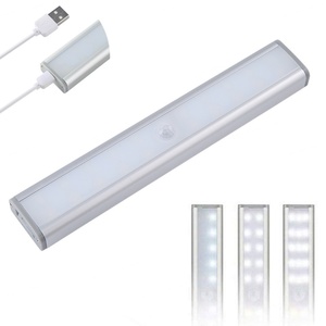 EGH โมเดิร์น 39 LED สมาร์ทไลท์เซ็นเซอร์ตรวจจับความเคลื่อนไหวแบบชาร์จไฟได้โคมไฟข้างเตียงสีขาวอุ่นสำหรับห้องนั่งเล่นในบ้านดีไซน์ร่วมสมัย - Product Image 2