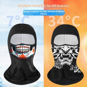 <span class=keywords><strong>Shitu</strong></span> Sommer-Eiskühlende Polyester-Fahrradmaske mit Lustigem Digitaldruck UV-Schutzhaube Motorrad-Sonnenschutz-Kopfbedeckung - Product Image 1