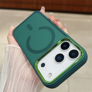 เคสโทรศัพท์มือถือแบบกันกระแทก ผลิตจากวัสดุ TPU และ PC  ผิวสัมผัสนุ่มแบบด้าน  พร้อมเลนส์โลหะโปร่งแสง  สำหรับ iPhone 17 16 15 14 13 12 Pro Max Plus - Product Image 6