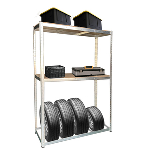 Thép 2 <span class=keywords><strong>3</strong></span> Tầng Kệ Hiển Thị Xếp Chồng Trailer Xe Máy Lốp Hiển Thị Lưu Trữ Giá Cho Xe Máy Lốp Kho - Product Image 2
