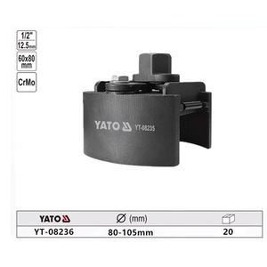 Llave para filtro de aceite Yato de 80-105 mm ajustable para reparación de automóviles, material CrMo - Product Image 1