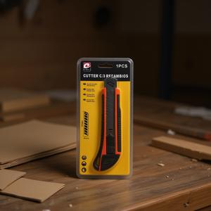 Mnj Cutter Knife With 3 Replacement Blades Utility Knife For Cutting And Crafting Tasks - Product Image 2