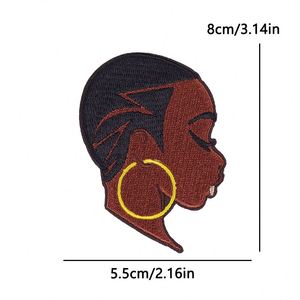 Parche Bordado Creativo Termoadhesivo de la Banda de Rock Rapero Kanye, Parche de Mujer Negra con Poder Femenino para Decoración DIY - Product Image 6