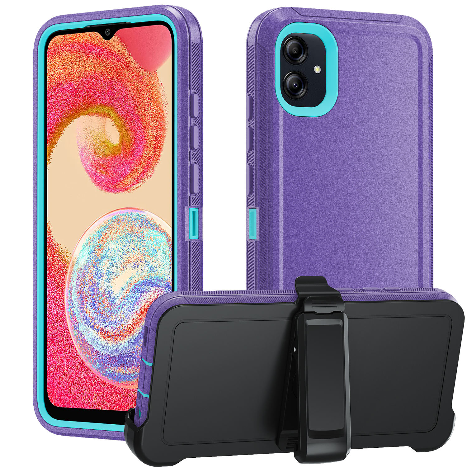 Violet + bleu sarcelle