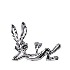 <span class=keywords><strong>Bugs</strong></span> Bunny Nhựa Thân Thiện Với Môi Rượu Vang Tủ Ánh Sáng Sang Trọng Hiện Đại Mạ Điện Thỏ Đơn Giản Phim Hoạt Hình Phòng Ngủ Phòng Khách Quà Tặng - Product Image 1