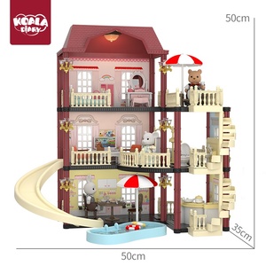 Koala Diary Kit <span class=keywords><strong>de</strong></span> jeu miniature en plastique ABS à construire soi-même <span class=keywords><strong>avec</strong></span> <span class=keywords><strong>piscine</strong></span> et toboggan pour enfants - Product Image 3