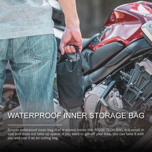 <span class=keywords><strong>Sac</strong></span> de selle imperméable en nylon et cuir anti-rayures et antidérapant avec serrure à code, accessoires de moto, <span class=keywords><strong>sac</strong></span> de rangement pour bagages - Product Image 5