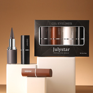 Julystar J402 030 Eyeliner mat à séchage rapide, imperméable, longue durée, noir naturel, ensemble de 4 couleurs, très vendu - Product Image 3