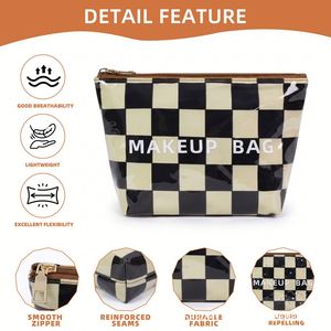 Bolsa de Cosméticos de PVC Personalizada con Estampado de Leopardo, Bolsa de Almacenamiento de Artículos de Aseo Impermeable, Organizador de Maquillaje para Mujer - Product Image 3