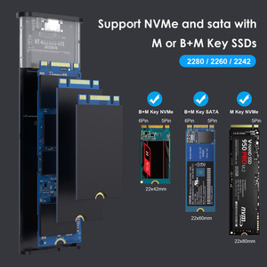 E-Yield M.2 Ssd Enclosure Type-C Aluminum Case For Nvme Ssd External <b>Drive</b> - Product Image 2