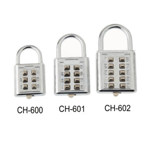 CH-601 Usine Directement Ventes CJSJ 8 Push Numéros Boutons <span class=keywords><strong>Combinaison</strong></span> D'empreintes Digitales <span class=keywords><strong>Cadenas</strong></span> - Product Image 2