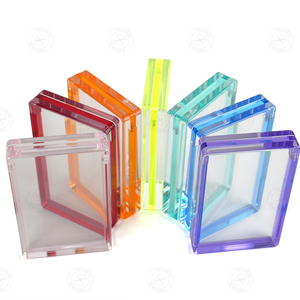 Factory Direct UV Resistant Magnetic Closure Clear Acrylic Graded Slab Holder Customizable Color Logo Easy Assembly for <b>Display</b> - Product Image 1