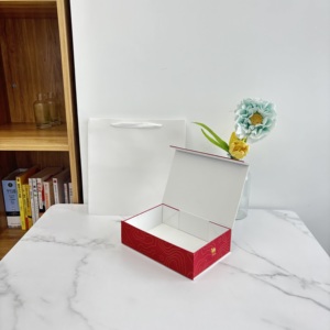Caja de Papel Plegable Personalizada con Cierre Magnético para Regalos de Turrón y Frutas Hechos a Mano - Product Image 3