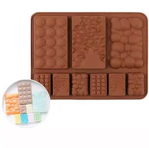 9腔硅胶巧克力模具果冻块棒模具环氧冰盘软糖蛋糕装饰糖果工具厨房烘焙