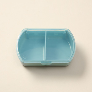 批发定制便携式迷你药丸收纳盒药盒旅行<span class=keywords><strong>2</strong></span>格带翻盖的小药丸容器 - Product Image 6