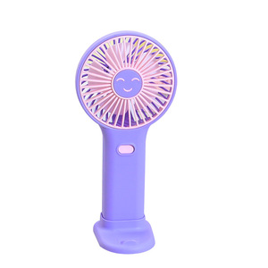 Portable USB Rechargeable Handheld <b>Fan</b> With <b>Stand</b> 5W DC Motor Three Speeds For Desk And Travel Use - Product Image 4