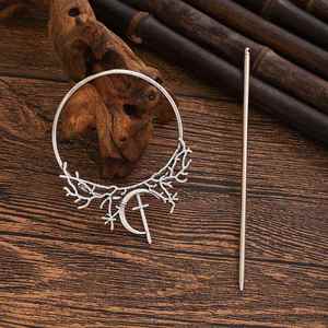 Gothic Vintage Moth Hair Sticks <b>for</b> Women Forest <b>Twig</b> Branch Cross Protection Hairclip Goddess Hairpin Pagan Hairstick <b>for</b> Women - Product Image 4