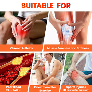 Rodillera de Terapia de Luz Roja de Alta Potencia de 24 W con Vibración, Masaje de Rodilla con Calor, Terapia de Luz Infrarroja para el Alivio del Dolor de Rodilla - Product Image 6