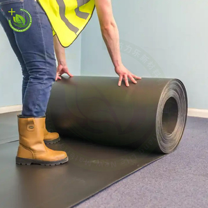 ألواح من البلاستيك المموج صديق للبيئة لحماية الأرضيات المؤقتة باللون الأسود والأزرق - Product Image 5