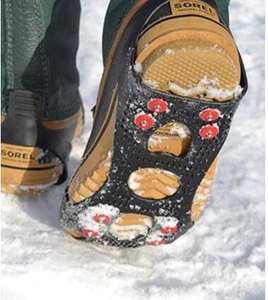 Tacchette da trazione in gomma scarpe di sicurezza per suola in gomma per gli sport invernali-copriscarpe protettivo per racchette da neve - Product Image 6