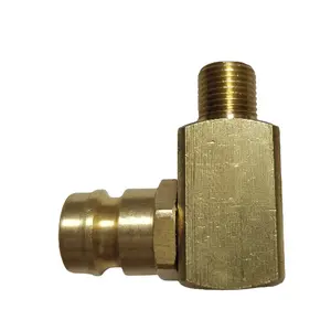 Direct factory sales forge technology 90 degree elbow 1/4 npt pt brass metal quick coupling