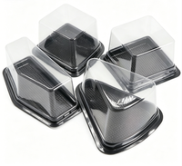 Conteneur alimentaire jetable et recyclable en papier japonais pour sushis, avec couvercles transparents en PET