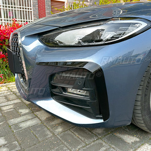 For BMW 4 Series G22 G23 G26 M Sport 2020+ Front Bumper <b>Lip</b> <b>Splitter</b> Fog Lamp Grill Spoiler Cover Air Vent Wind Knife Body Kits - Product Image 6