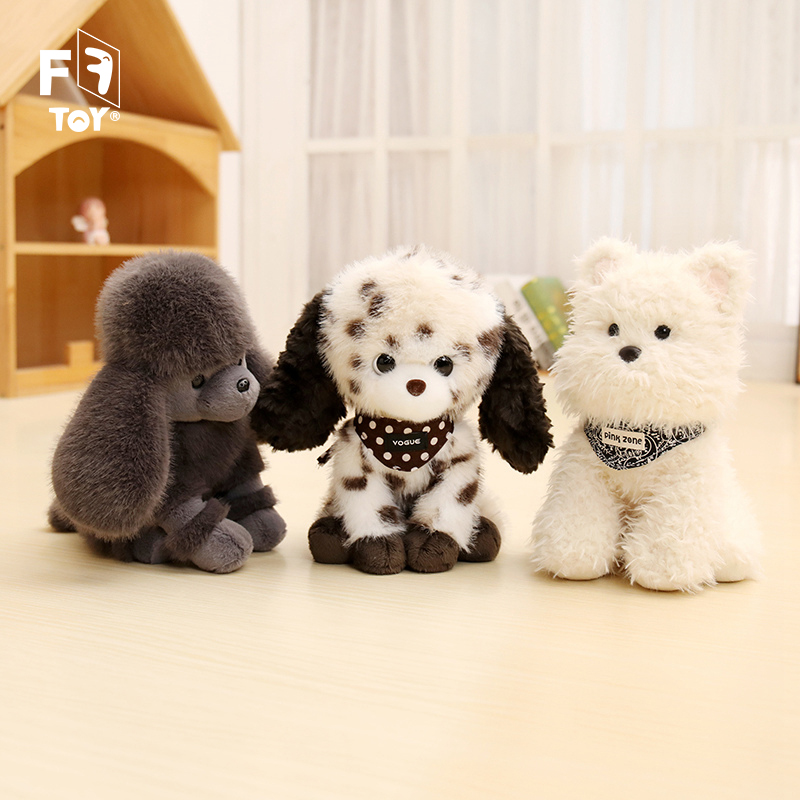 White Poodle Toy Customizable, Soft, and Realistic