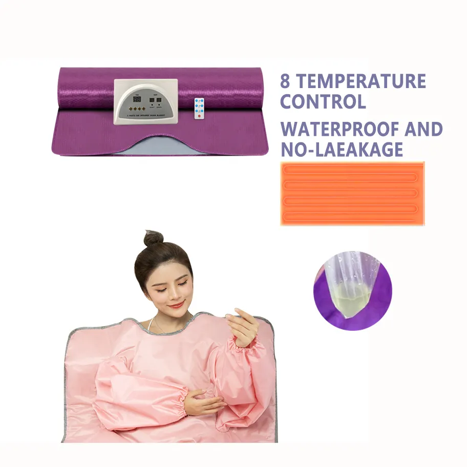 2024 Factory Price Portable Far Infared Sauna Blanket Instrument Beauty Salon Body Blanket Full Body Infrared To Loose Weight