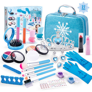 Kit de Maquillaje de Plástico para Niñas, Juguete de Belleza, Juego de Imitación, Juego de Maquillaje Lavable para Niños - Product Image 1