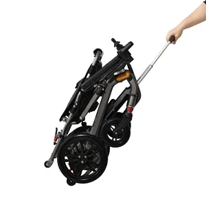 J & J mobilità in alluminio Ultra leggero trainabile sedia a rotelle elettrica Ultra leggera Ultra leggera stand up sedia a rotelle elettrica