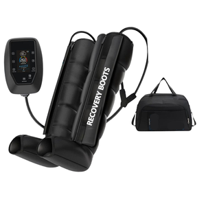 Masajeador de Piernas Digital Recargable de Última Generación con Compresión de Aire, Botas de Recuperación Deportiva con Calor para Aplicación en Pies, Funciona con Batería - Product Image 1