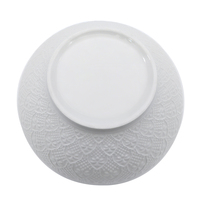 Ensemble de 4 bols en céramique et porcelaine gaufrée, style bohème classique, personnalisé, écologique, résistant à la chaleur, intérieur noir