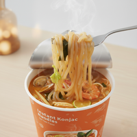 Chinese Soup Instant Noodles High Fiber Low Calories Foods Konjac Pasta for Weight Loss