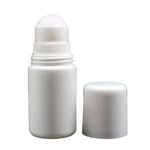 Bán Buôn 50 Ml <span class=keywords><strong>HDPE</strong></span> Trắng Tinh Dầu Lăn Chai Rỗng Khử Mùi Nhựa Cuộn Trên Chai - Product Image 1