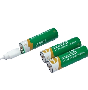 Logo Brand Custom 1000 Cycles 3000mWh USB Type-c Charging 1.5V <strong>AA</strong> <strong>Rechargeable</strong> Lithium Ion <strong>Batteries</strong> for Toy Mouse Smart Device - Product Image 3