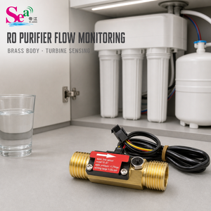 Medidor de Flujo de Agua con Efecto Hall DN15 con Sensor de Temperatura de 50K y Diseño de Impulsor para Calentadores, Venta al Por Mayor - Product Image 3