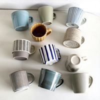 Mug à café en céramique vintage simple avec visage de chat mignon et oreilles blanches, idéal pour le petit-déjeuner, la tasse à thé, pour étudiants et usage domestique