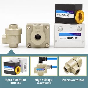 <span class=keywords><strong>AQ</strong></span> QVQEVQE-04/KKP-08 Nuova Valvola di Scarico Rapido in Lega di Alluminio, Filettatura G NPT, Gamma di Temperatura 5~60°C, 0.15~1Mpa, Componenti Pneumatici - Product Image 2
