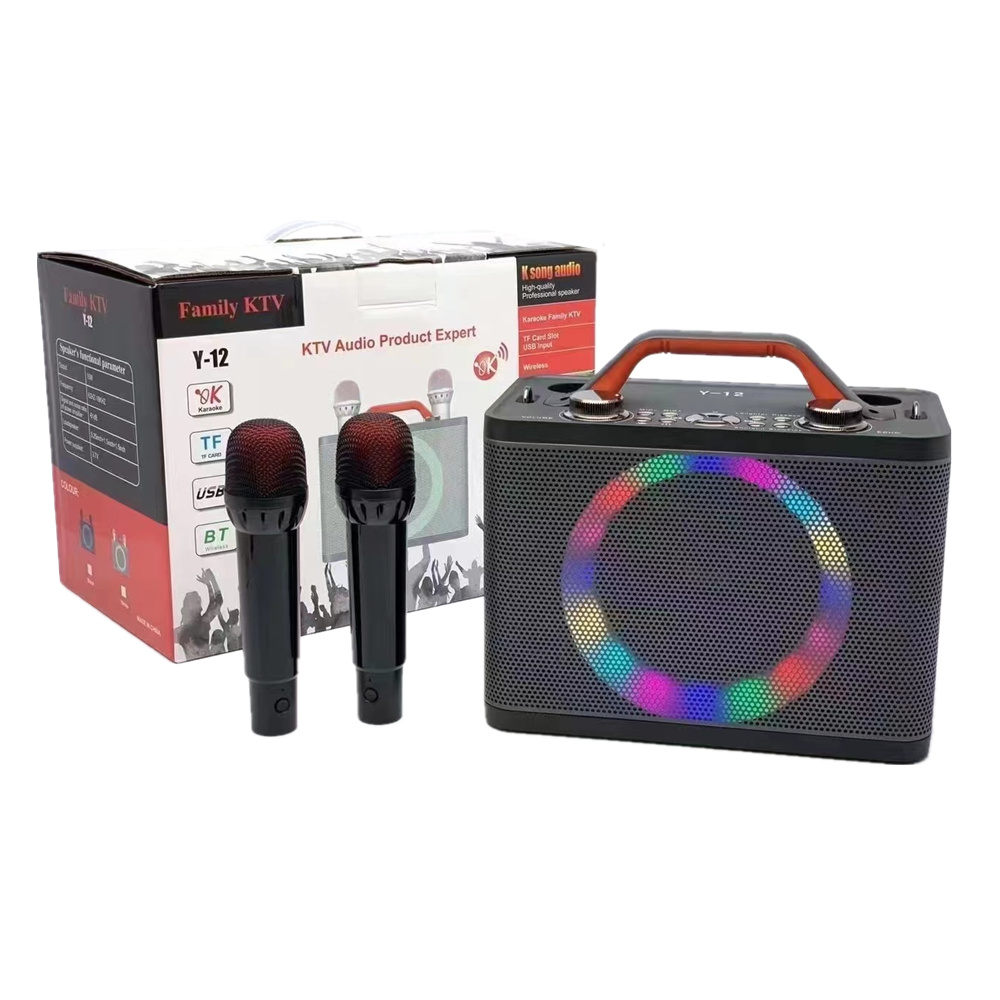ibastek Speaker with Wireless Microphone Portable Sound