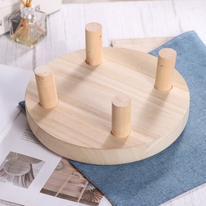 Plateau de pot de <span class=keywords><strong>fleur</strong></span> <span class=keywords><strong>en</strong></span> <span class=keywords><strong>bois</strong></span> naturel de haute qualité, petit support de jardinière de <span class=keywords><strong>banc</strong></span> pour la maison et le jardin - Product Image 3
