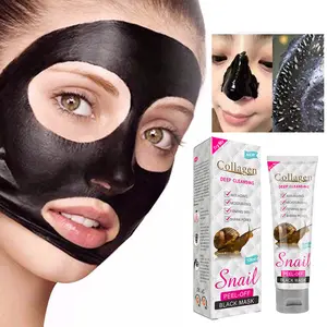 Yüz Maskss güzellik yüz ve vücut maskesi OEM sıkılaştırıcı nemlendirici salyangoz Mucin çamur filmi özelleştirme ile siyah nokta koruma