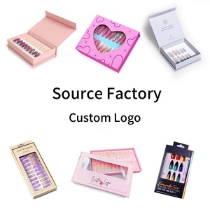 Ensemble de 24 faux ongles en forme de cœur rouge sucré pour la <span class=keywords><strong>Saint</strong></span>-<span class=keywords><strong>Valentin</strong></span>, kit de pose d'ongles artificiels DIY, style modèle, conseils - Product Image 6