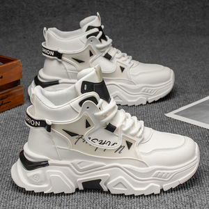 <span class=keywords><strong>Chaussures</strong></span> décontractées montantes à semelle épaisse, souples et confortables, de qualité supérieure, pour le campus et les loisirs, rehaussantes, pour l'automne et les activités de plein air - Product Image 1