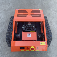 Robot tondeuse intelligent à commande à distance, certifié CE, nouvelle conception, largeur de coupe 550 mm, conception sur chenilles, autopropulsé