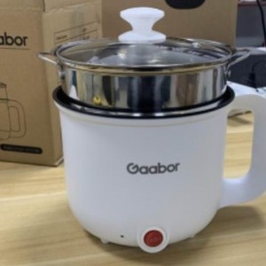 Gaabor <b>Electric</b> Food <b>Steamer</b> 800W Stainless Steel Lid Mechanical Control 1-Layer Safety Auto-Off Function - Product Image 1