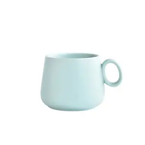 Neue Ankunft Nordic Stil Macaron Kreative Große Kapazität Kaffee Keramik Tasse Mit Griff