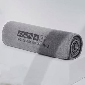 Toalla de Limpieza de Doble Uso, Gruesa y Absorbente, de Terciopelo Coral, con Logotipo Impreso, No Daña la Superficie, para Limpieza de Autos - Product Image 3